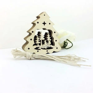 Vietnam Folk Art Style <b>Christmas</b> <b>Tree</b> Shaped Wooden <b>Tree</b> Stand Natural <b>Wood</b> Home Decoration Holiday Supplies - Product Image 1