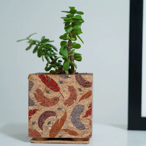 Tendance Design Plume Imprimé Jardinière De Table Pots De Fleurs De Table Jardinières pour La Maison Restauration Décor pour Usage Résidentiel - Product Image 1