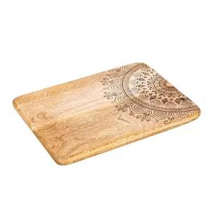 Tabla de cortar de madera hecha a mano de grado alimenticio diseño exquisito, bloques de cortar para frutas y verduras Venta caliente - Product Image 5