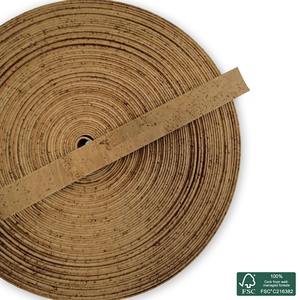 Flat cork <b>cord</b> natural superior - Product Image 4