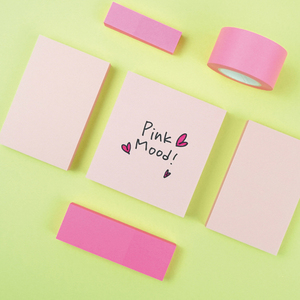 [Hansolmts] cao trái Phiếu ghi chú 76x76mm 4 màu Repositionable Memo Pad cho bàn và kế hoạch - Product Image 4