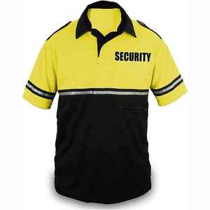 เสื้อโปโลพนักงานรักษาความปลอดภัยแบบกำหนดเอง ผ้าโพลีเอสเตอร์สะท้อนแสง ป้องกันรังสียูวี ตรวจจับเข็มได้ ไซส์ใหญ่ - Product Image 5