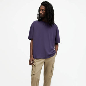 Camiseta de gran tamaño lisa de peso pesado de alta calidad camiseta de hombre de algodón 100% en blanco personalizada con estampado de letras Serigrafía - Product Image 2