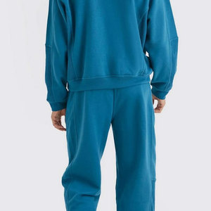 Ropa deportiva informal súper cómoda, traje de entrenamiento para correr en blanco informal, Sudadera con capucha y mangas, Material de lana, número de modelo - Product Image 4