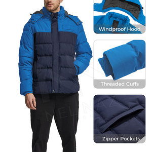 Chaqueta plegable de plumón Abrigo hinchado transpirable Chaqueta acolchada masculina de alta calidad resistente al agua con logotipo personalizado - Product Image 6