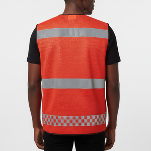 Chaleco de Seguridad Reflectante Impermeable con LED de Malla de Alta Visibilidad ANSI Clase 2 con Logotipo Personalizado al por Mayor para Hombre, Construcción Industrial - Product Image 3