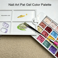 Palette de gel solide Pat Pat de 24 couleurs, non toxique, longue durée, pour nail art UV, conception française, DIY, OEM