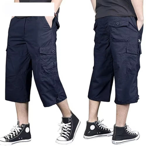 Pantalones cortos cargo de algodón para hombre con bolsillos Ropa deportiva estampada de moda para verano Pantalones cortos transpirables de talla grande personalizados - Product Image 3