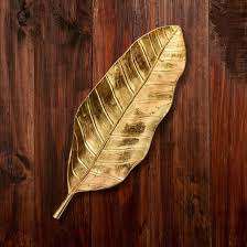 Vente chaude, design moderne, plateau de service en forme de feuille pour la décoration de la maison, table, hôtel, restaurant en aluminium - Product Image 2