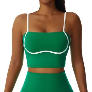 Haute qualité femmes Fitness haut court respirant léger écologique Logo personnalisé soutien-gorge de sport pour la course Gym Yoga - Product Image 4