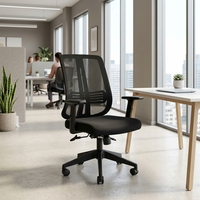 Nouvelle Arrivée Chaise de Bureau Moderne Minimaliste en Maille Respirante - Ergonomique, Réglable en Hauteur, Pivotante, à Roulettes, avec Accoudoirs 3D