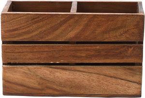 Wooden Kitchen Utensil Holder Wooden <b>Cutlery</b> Holder <b>Storage</b> Box Multipurpose Stand - Product Image 4