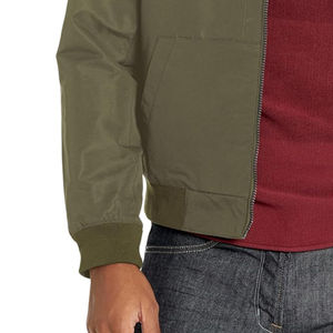 Blouson aviateur personnalisé 100% polyester léger de meilleure qualité blouson aviateur imperméable à la mode pour hommes patchwork OEM - Product Image 3