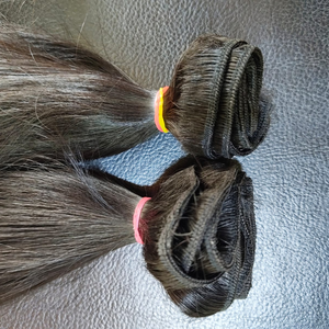 Extensions de cheveux humains indiens Remy bruts non traités, à double trame, provenant d'un seul donneur, qualité usine, vente en gros, permanentes - Product Image 3