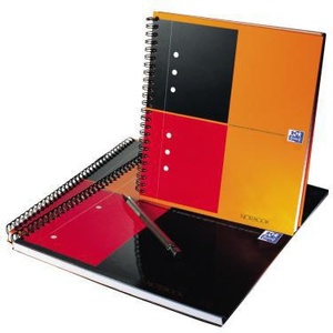 Cuaderno Oxford International College DIN A5+ Cuadrícula, Cartón Gris/Naranja/Rojo, 80 Hojas, para Estudiantes - Product Image 3
