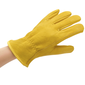 Gants de conducteur en cuir de vachette grainé Keystone Thumb Rigger Gants de travail en cuir Gants de jardin floraux en cuir - Product Image 1