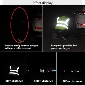 Gilet de sécurité haute visibilité réfléchissant pour le travail, la construction, certifié CE, coupe-vent, antibactérien - Product Image 6