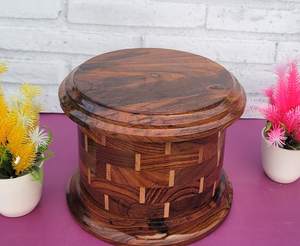 Urna de madera para cenizas de mascotas humanas Urna de cremación Urna funeraria de colibrí para perros Gatos Artesanal - Product Image 4