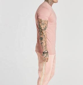 Ropa de gimnasia, camisetas de cuello redondo, camisetas teñidas de Color sólido para hombres, fabricantes de ropa, camisetas personalizadas para hombres - Product Image 3