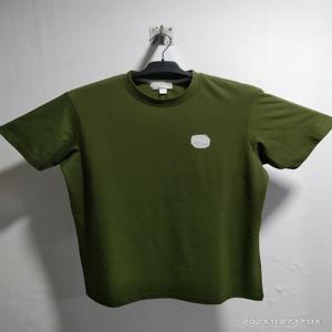 T-shirt décontracté pour homme en coton tricoté uni à manches courtes, coupe classique, respirant, col rond, vente en gros, impression personnalisée, marque privée - Product Image 5