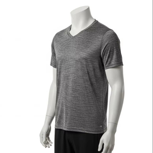 Camisetas de Cuello en V de Poliéster de Secado Rápido, 100% Poliéster, Absorben la Humedad, Transpirables, para Deportes, Fitness, Entrenamiento, Uniformes Casuales - Product Image 2