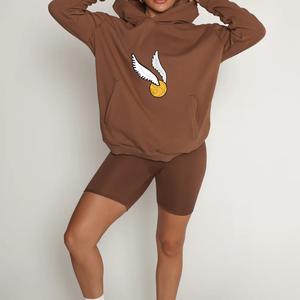 OEM 100% coton sweat à capuche haut court deux pièces ensemble dames vêtements d'été personnalisé ensembles courts femme deux pièces ensembles pour filles - Product Image 2