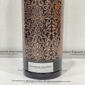 Cobre puro Diseño antiguo 950ml Botella de agua de cobre martillado a mano con diamante Acabado antiguo para uso en exteriores de oficina. IEI 8 - Product Image 3