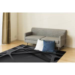 พรมพิมพ์ลายเรขาคณิต - ดีไซน์ทันสมัย หรูหรา สำหรับห้องนั่งเล่นและห้องนอน พรมเนื้อนุ่มแบบไม่ถักทอ - Product Image 3