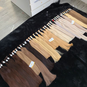 Vente chaude Minh Khang Premium Vietnam Extensions de cheveux vierges naturels de haute qualité doux lisse sain blond droit 100 grammes - Product Image 3