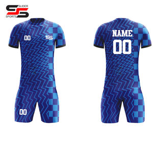 2025 Venta al por mayor Última temporada Club de fútbol Jersey Sublimación Kit de uniforme de fútbol para hombres Conjuntos de fútbol clásicos de grado superior - Product Image 6