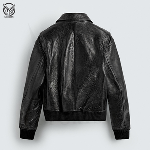 Chaqueta de Motocicleta 100% Cuero para Hombre, Invierno, Ecológica, Resistente al Viento, Transpirable, Cuello Alto, 2025 - Product Image 3