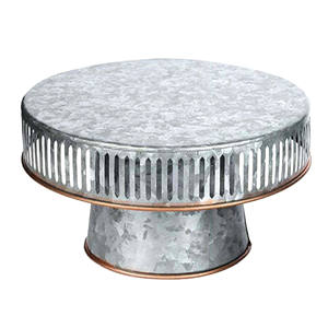 Support à cupcakes galvanisé avec rebord en cuivre pour les anniversaires, les fêtes de mariage et les desserts. - Product Image 1