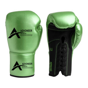 Gants de boxe à lacets de haute qualité sur mesure Kick Boxing Muay thai MMA propres gants de boxe professionnels d'entraînement de gymnastique - Product Image 3
