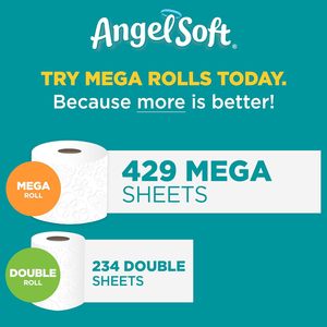 Papel Higiénico Angel Soft, 12 Mega Rollos = 48 Rollos Regulares, Más de 425 Hojas de 2 Capas por Rollo - Product Image 5