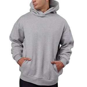 Sudaderas con capucha y sudaderas de talla grande para hombre Sudaderas con capucha lisas en blanco Logotipo personalizado bordado Etiqueta privada Oem Personalizar conjunto de Sudadera con capucha Unisex - Product Image 1