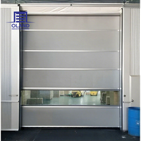 Pintu high speed PVC industri dengan motor otomatis, sensor keselamatan dan buka cepat untuk gudang dan bengkel