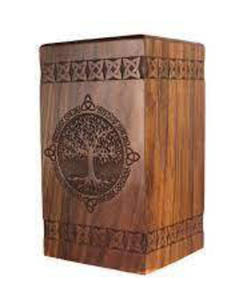 Urnas de madera modernas de estilo americano de gran calidad, urnas de cremación de madera hechas a mano para hombres y mujeres adultos, urnas decorativas - Product Image 3