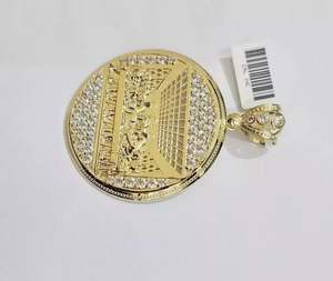 ชุดเครื่องประดับเพชรโมอิสแท้3ชิ้นสำหรับมื้อเย็นสุดท้ายจี้วงกลม14K ชุบทองสีเหลือง - Product Image 6