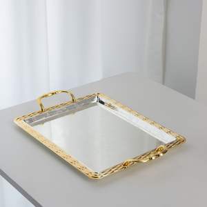 Plateau de service en acier inoxydable avec sections amovibles idéal pour les collations apéritifs sauces trempettes fête divertissant restaurant servant - Product Image 5