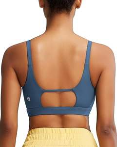 Sujetador Deportivo Personalizado de Alta Sujeción sin Tirantes para Mujer con Logotipo Frontal, Tejido Transpirable de Spandex/Nailon para Fitness y Yoga - Product Image 5