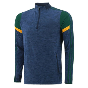 GAA เสื้อแจ็กเก็ตแบบสวมศีรษะมีซิปครึ่งตัวของผู้ชายชุดกีฬาโพลีเอสเตอร์ปรับแต่งได้สำหรับพุ่งเข้าใส่เล่นกีฬาและคลับบันเทิง - Product Image 1