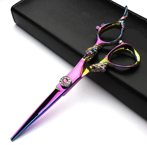 Ciseaux de barbier professionnels IMANS en acier inoxydable avec pointe de lame affûtée pour la coupe de cheveux, outil de beauté pour droitiers, plusieurs finitions - Product Image 3