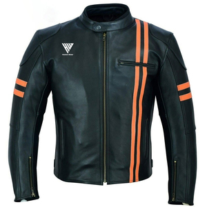 Chaqueta de Motociclista de Alto Rendimiento con Cremallera Completa para Hombre y Chaqueta de Motociclista de Marca Privada de Ajuste Delgado y Cómodo para Hombre - Product Image 1