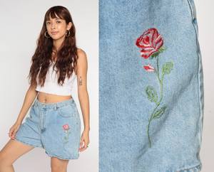 Vintage S Taille Denim Shorts Jeanagers Autre Artisanat Jeans Pantalon Court - Product Image 1