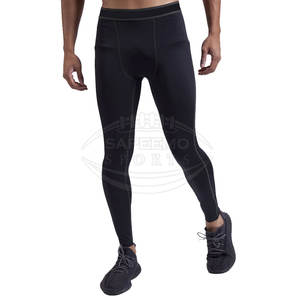 Collants de course pour hommes de haute qualité avec taille élastique, design réglable, option de logo personnalisé pour les sports d'équipe, performance - Product Image 1