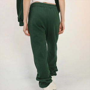 กางเกงวอร์มผ้าโพลีเอสเตอร์/ ผ้าฝ้ายระบายอากาศได้ดีทำจากโพลีเอสเตอร์มีเชือกผูกด้านหน้าแบบผูกขาตรงสำหรับผู้หญิงเหมาะสำหรับฤดูหนาว - Product Image 4