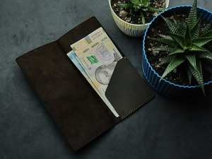 Titular de cheque de restaurante de cuero de alta calidad con logotipo personalizado para restaurante, presentador de invitados de cheque de cuero genuino, LBH-0002 - Product Image 4