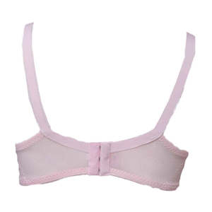 Women's Fancy <b>Net</b> Bra - <b>Light</b> Pink - Product Image 2
