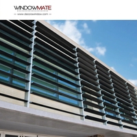 Grille de ventilation aérodynamique industrielle en alliage d'aluminium, légère, durable, décorative, à économie d'énergie