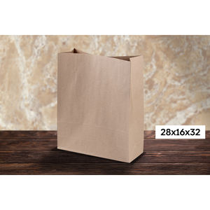 Bolsas de Papel Kraft para Alimentos 28x16cm, Papel Kraft, B2B - Product Image 1
